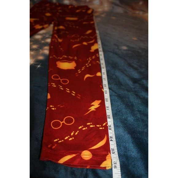 Fabulegs Women Small Wizard House Gryffindor Harry Potter Gold Quidditch Legging - Picture 7 of 10